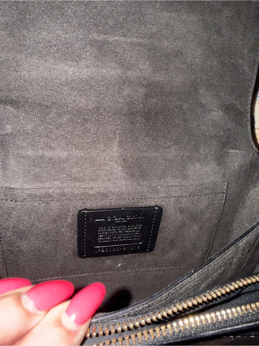Coach Black Leather and Signature Canvas Chain Crossbody with Gold Hardware - Picture 12 of 16